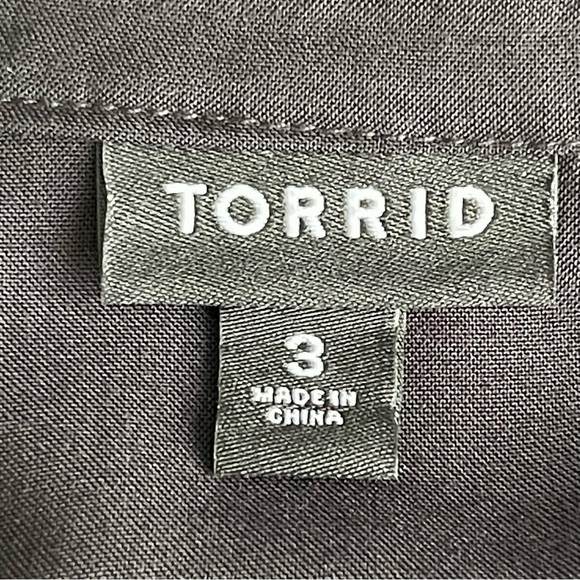 Torrid Mini Challis Keyhole Tiered Skater Dress Women’s Plus Size 3 Black - Picture 10 of 11